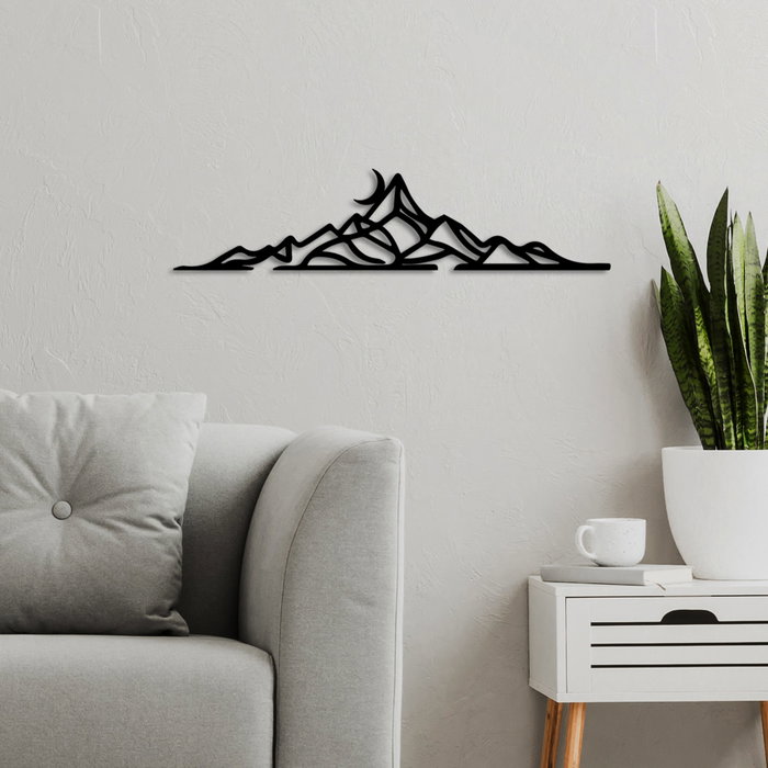 Wallity Landscape 2 Escultura de Pared Negra